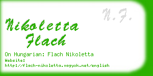 nikoletta flach business card